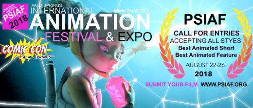 PSIAF 2018 CAll for ENTRIES  Palm Springs Intl. Animation Festival & Expo 